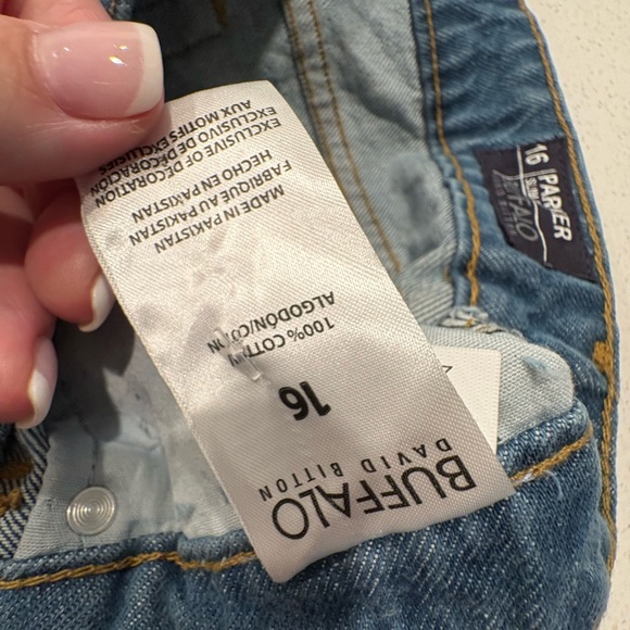 Buffalo David Bitton Light Blue Cropped Jeans - Picture 9 of 9